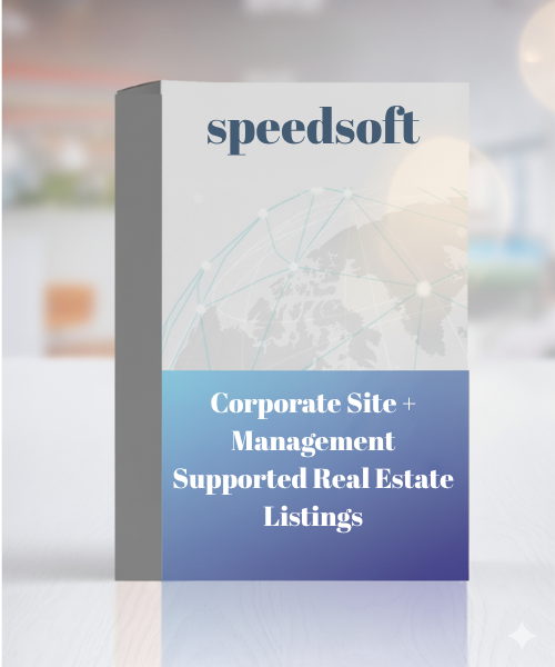 Corporate Site + Management Supported Real Estate Listings